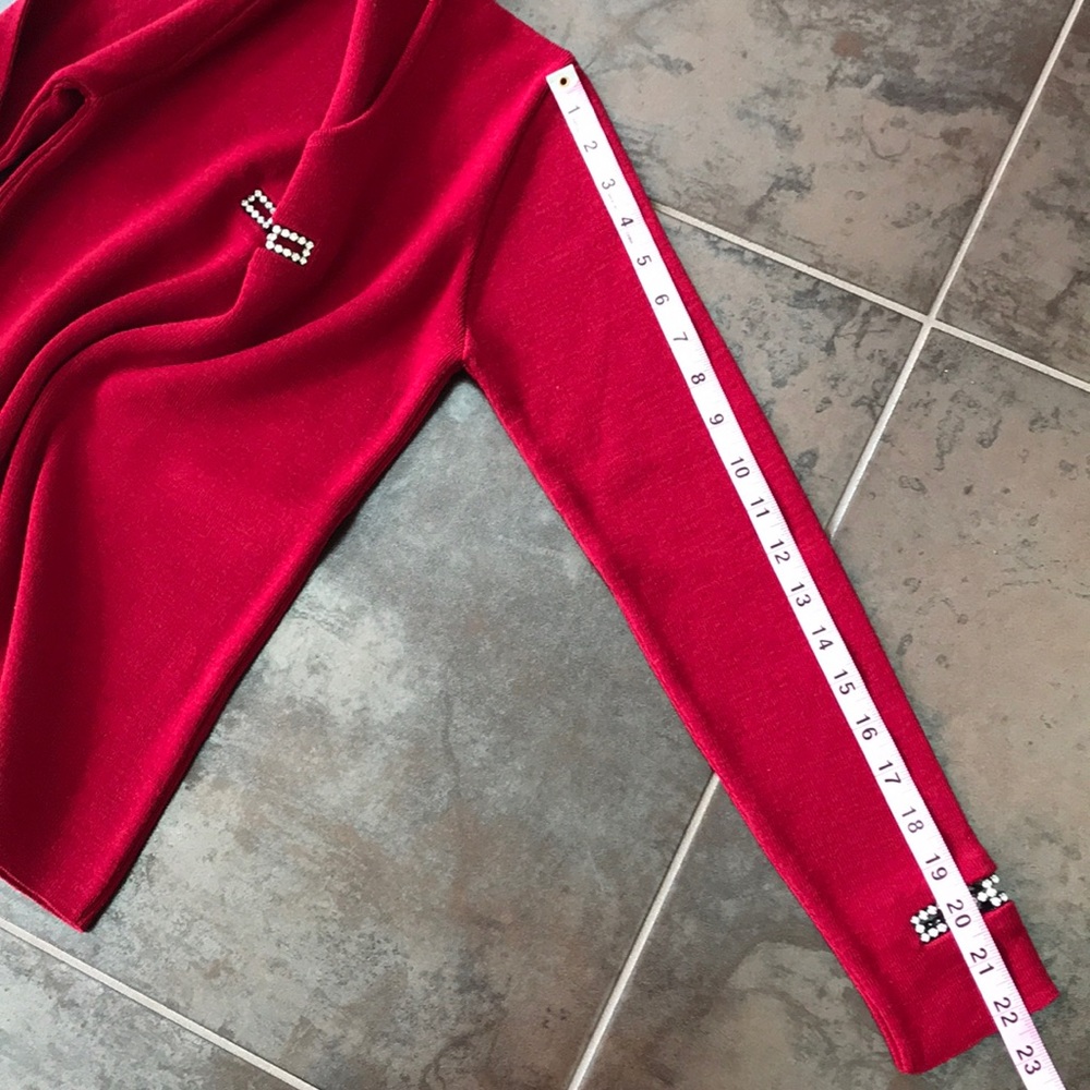 Wool Sweater with Swarovski Crystals - Picture 8 of 9